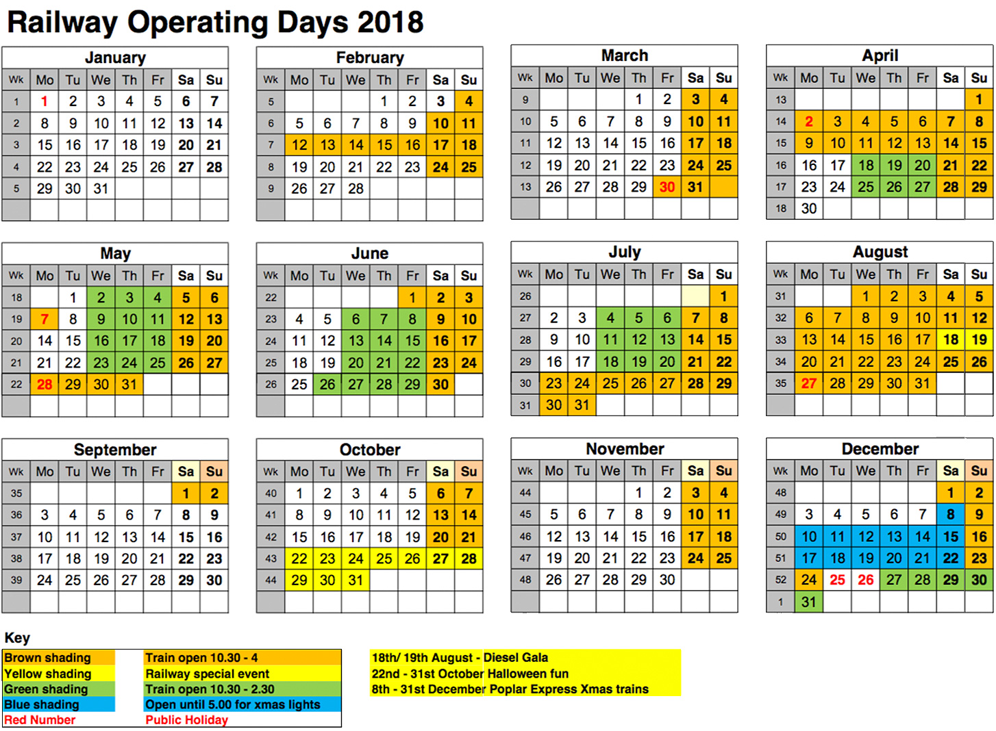 Network Rail Period Calendar 2021 Network Rail Week Calendar